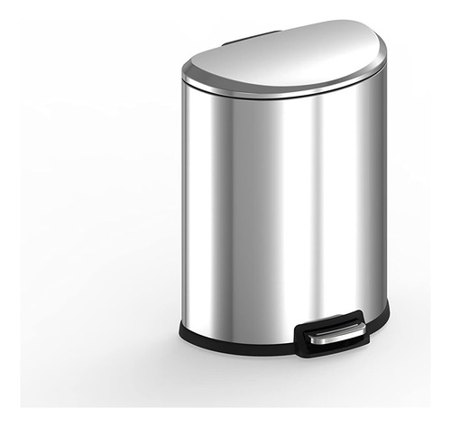 Ninestars Amz-sot-50-3 Step-on Trashcan, 13 Gal, Stainless S