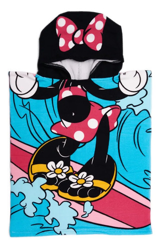 Poncho Infantil Piñata - Minnie Surf