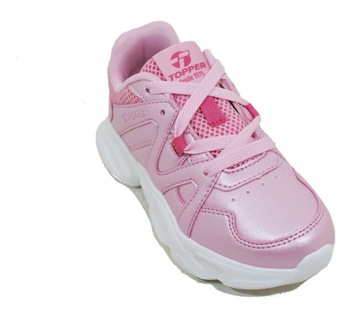 Zapatilla Topper Nikita Cs Rosa Metalizado Niña Deporfan 