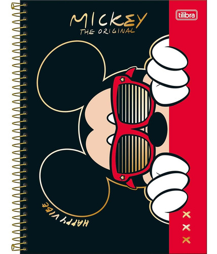 Caderno Mickey 1 Matéria Univer Espiral Tilibra Capa 4