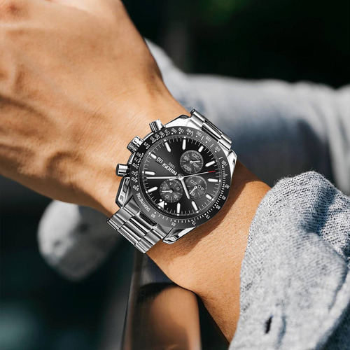 Reloj De Cuarzo Con Calendario Luminoso De Lujo Nibosi