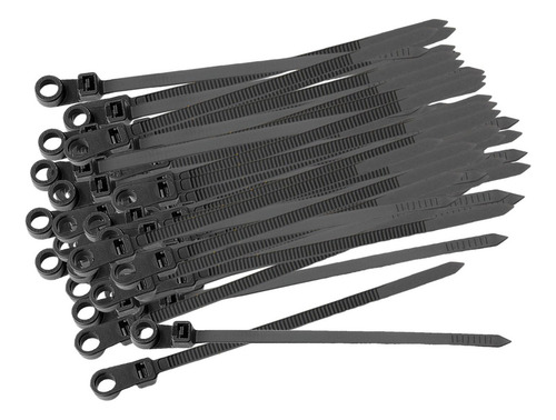 // 100 Piezas De Bridas De Nailon Para Cables, Orificios De
