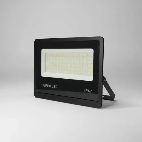 Refletor Holofote Led 600w Bivolt Ip67 Blindado Branco Frio 127/220v Preto Branco-frio