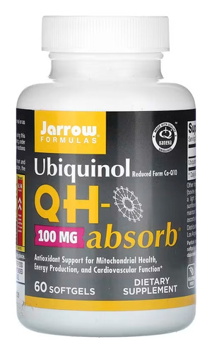 Jarrow Formulas Ubiquinol Qh-absorb 100 Mg 60 Cápsulas Sfn