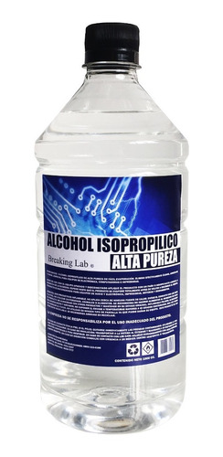 Imagen 1 de 1 de Alcohol Isopropilico X Litro Máxima Pureza 1000cc