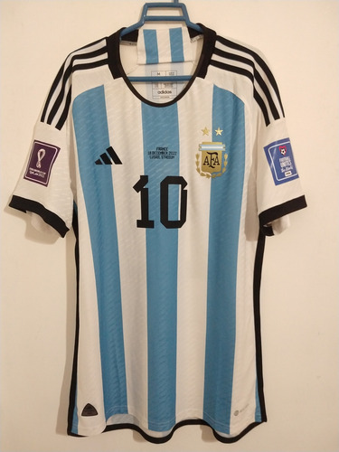 Camiseta De Argentina Qatar 2022 Talle M #10 Messi (Usado)