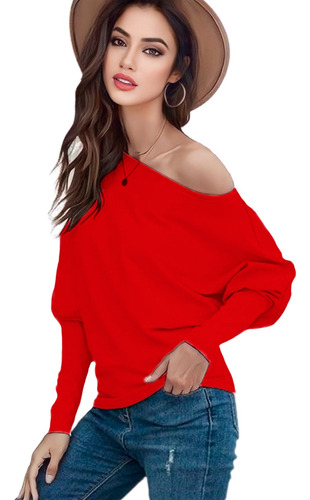 Blusa Sexy Moda Casual Mujer A Un Hombro