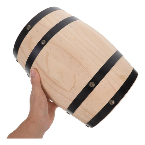 Dispensador De Whisky Retro En Barril De Roble Para M Beige