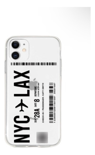 Funda Case Para iPhone Con Diseño De Fly Ticket