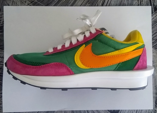 Sacai X Nike Ldwaffle Verde Pino Trainers Zapatillas