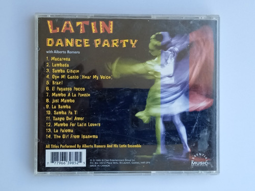 Cd Latin Dance Party Wiht Alberto Romero (Usado)
