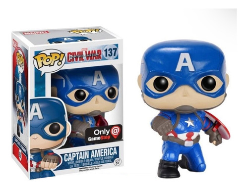 Funko Pop Captain America #137 Only Gamestop