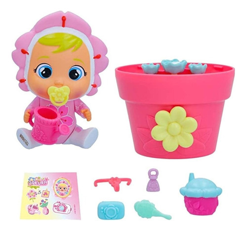 Imagen 3 de 7 de Cry Babies Muñeca Happy Flowers Playset Maggic Tears