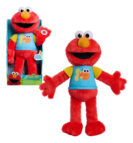Elmo De Sesame Street: Peluche Que Canta Y Luce, 13 Cm
