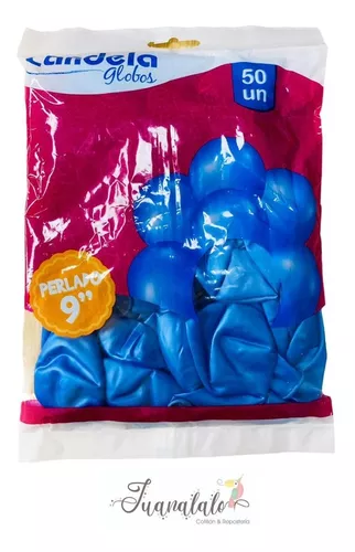 Globos Azules Perlados X 25 U - Lollipop