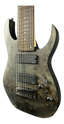 Guitarra Ibanez 9 Cordas Rg9pb Tgf Transparent Gray Flat Orientação Da Mão Destro
