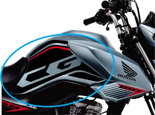 Adesivo Tanque Lateral Cg Titan 160 2018, 2019, 2020, 2021