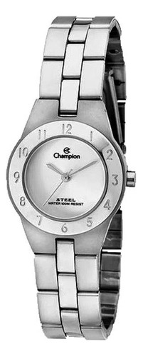 Relógio Champion Steel Feminino Prateado Ca28378n Cor do fundo Branco