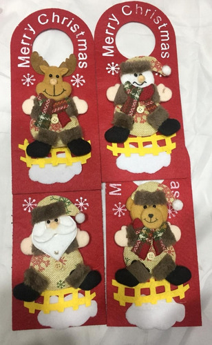 Imagen 2 de 3 de Decoración Adorno Navidad Para Chapa Puerta