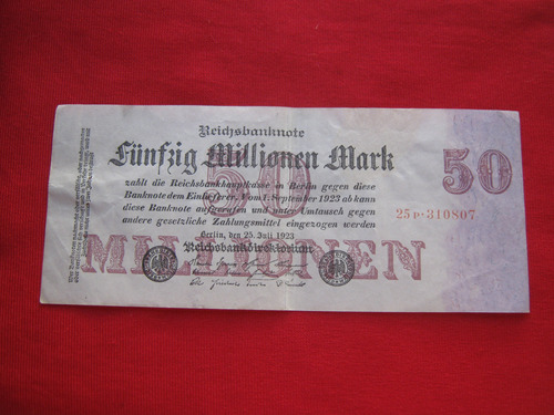 Alemania 50.000.000 Marcos 1923 