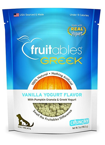 Fruitables Griego Yogur De Vainilla Trata De Perro Crujiente