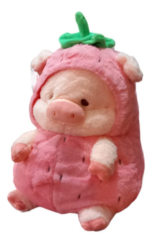 Peluche Cerdito Disfraz D E Fresa 40cm Adorable Super Suave 