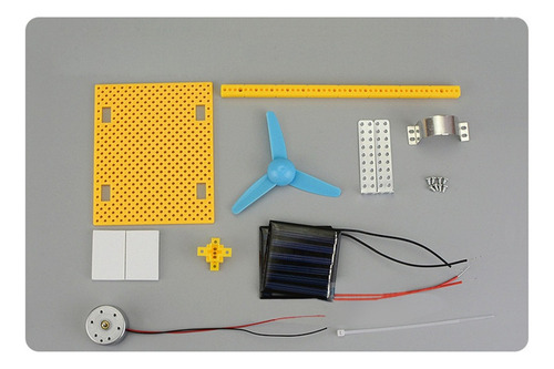 Lazhu Generador De Energía Solar Dc Motor Mini Fan Panel Diy