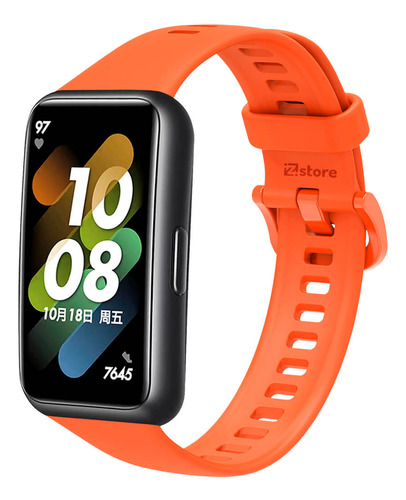 Correa Compatible Con Huawei Band 7 Colores Naranja