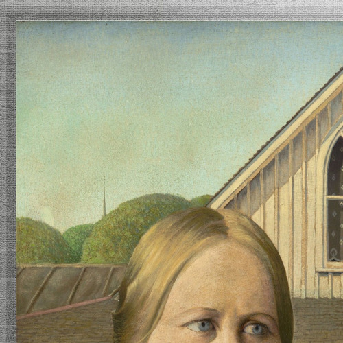 Cuadro American Gothic - Gótico Americano - Grant Wood 1930