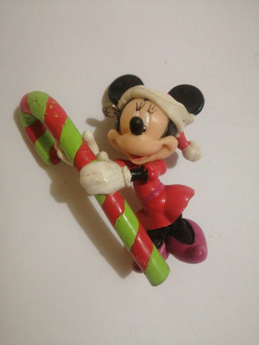 Disney Minnie Mouse Navidad 7 Cm Rojo Santa (Usado)