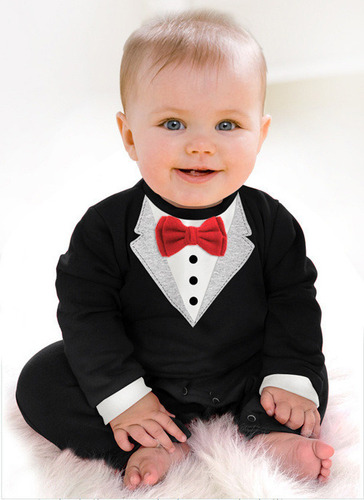 Conjunto De Esmoquin De Mono De Bebé De Caballero Británico