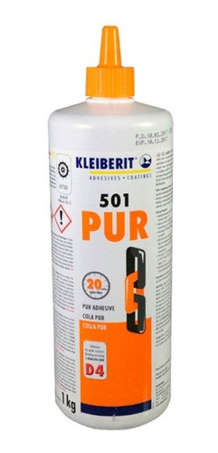 Cola Pur 501.0 Poliuretano 1kg Super Forte - Kleiberit