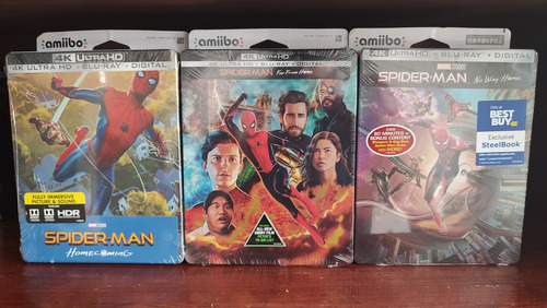 Película De Spiderman Trilogía Steelbook 4k Blu-ray Best Buy
