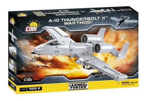 Avião Americano A-10 Thunderbolt Ii Warthog 568 Peças Cobi