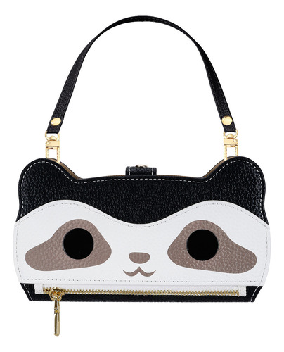 Funda Para Mujer Moto G55 5g Little Raccoon Wallet Con Ranura Para Tarjetas, Espejo De Maquillaje, Correa De Mano, Correa De Hombro, 6 Colores