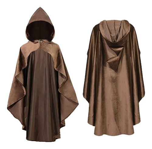 N Disfraz Medieval De Mujer Con Capucha, Capa De Bruja,