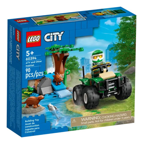 Lego City Quad Y Hábitat De La Nutria 60394