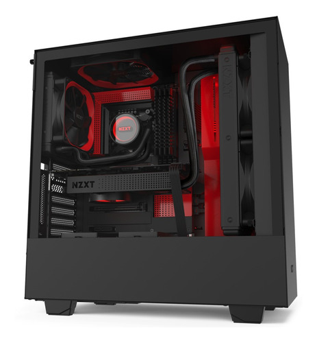 Gabinete Pc Gamer Nzxt Mid Tower Con Ventilador Y Led Rgb