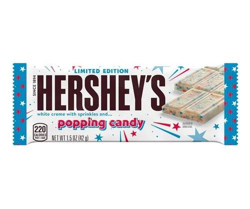 Barras Hershey's 42g Chocolate Blanco, Crema Y Chispas 10pzs