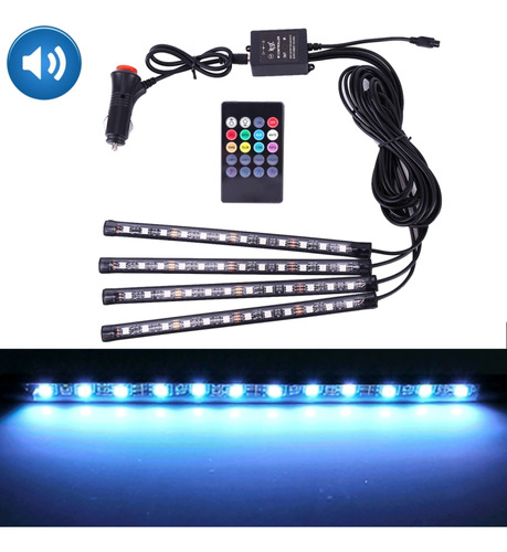 4 In 1 Universal Car Colorful Acoustic Led Atmosphere Lights