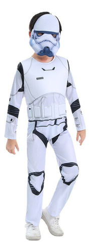 Star Wars Stormtrooper Halloween Fiesta Mono Cosplay Disfraz Conjunto Completo Para Niños A