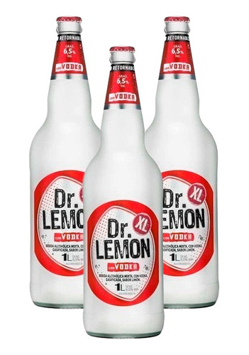 Dr Lemon Vodka 1 Litro Caja X12 Unidades