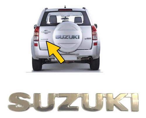 Emblema Compuerta Suzuki Para Gran Vitara J3