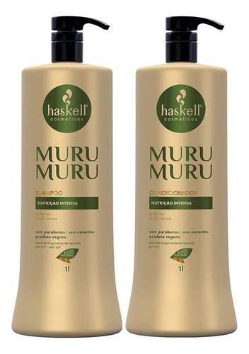 Kit Haskell Murumuru - Shampoo 1l + Condicionador 1l