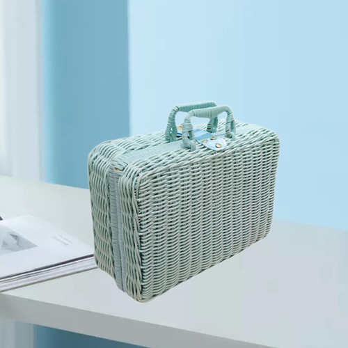 Madera De Ratán De Imitación, Tejida, Elegante Y M