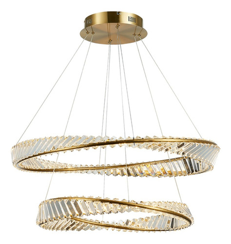 Pendente Inis Dourado 80cm 122w 3000k Led - Dw012l - Bella