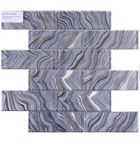 Mosaico Malla Vidrio Listelo  Decorativo Sl 228  30x30