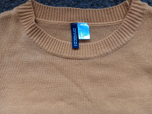 Sweater De Lana Color Amarillo Marca Divided H&m