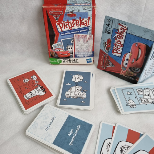 Jogo Cartas Pictureka! Carros 2 Disney Hasbro Completo Usado (Usado)