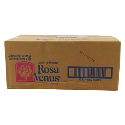 Jabon Rosa Venus Caja C/240 Pz De 25 Gr